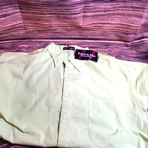Forest & Hue Green Button-up Tempra Dry Size XL